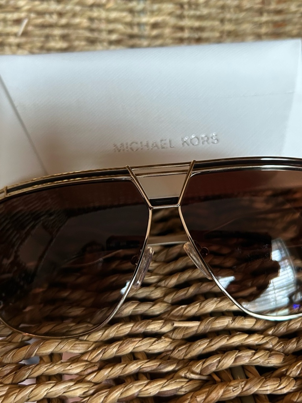 Michael Kors Black and Gold MK1102 Vienna Sunglasses